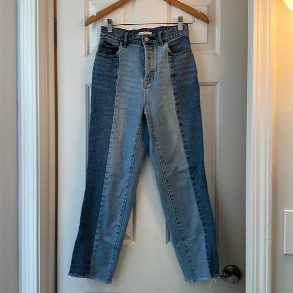 Pacsun high rise straight two tone jeans size 24 - Picture 1 of 4